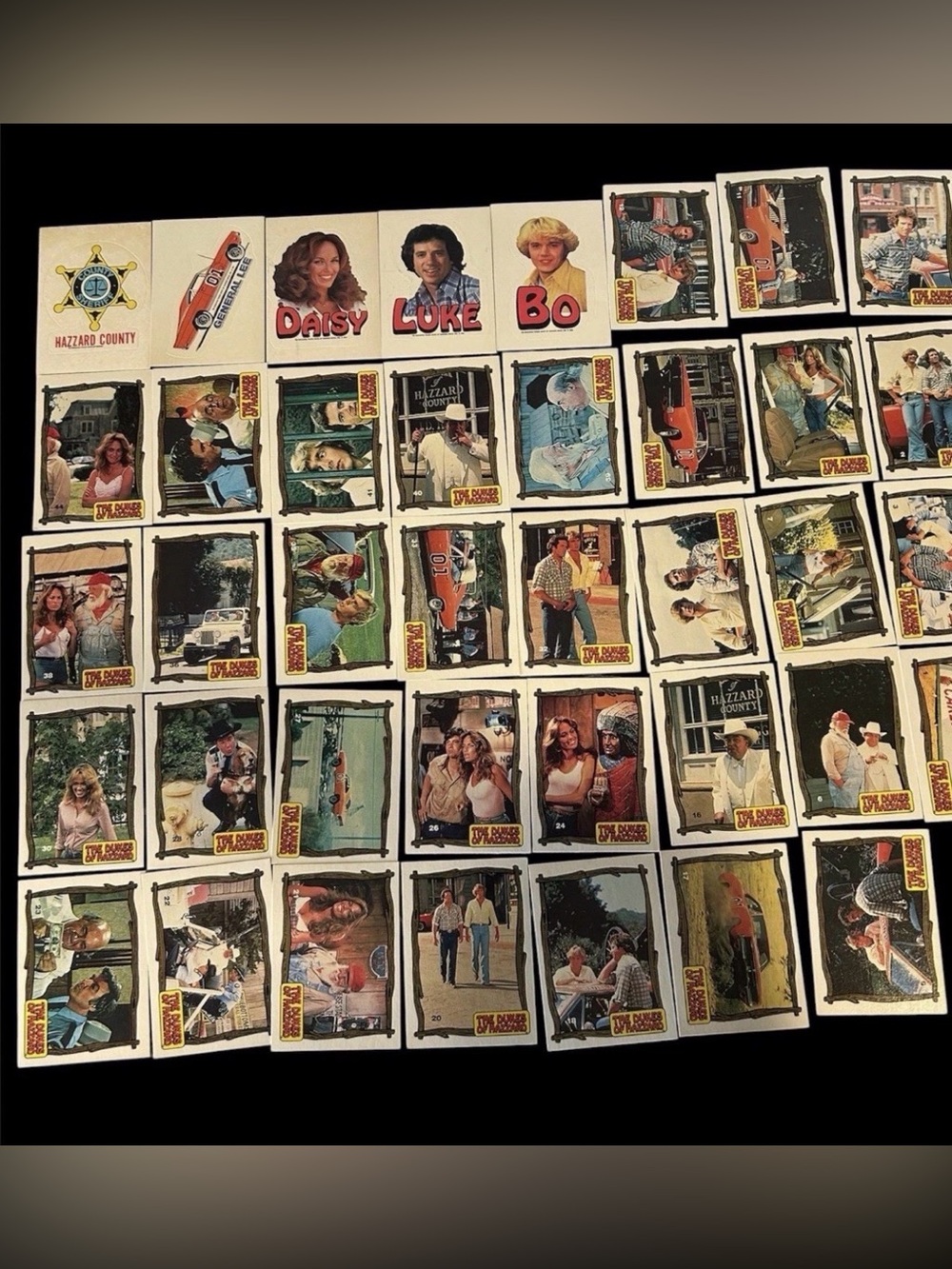 1981 Dukes of Hazzard Vintage Trading Cards 39 As Shown With Stickers!